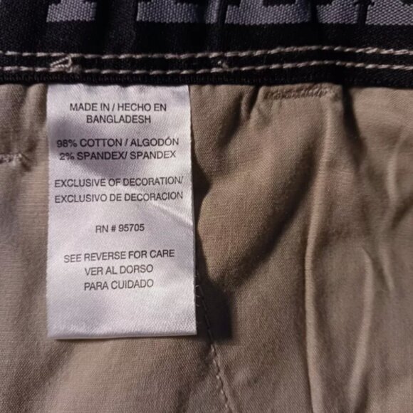 Iron Co. Shorts Men’s size 44 Tan Belted Stretch Twill Cargo Outdoor NEW - Picture 9 of 9